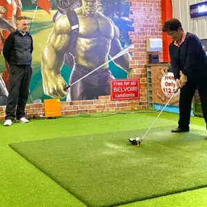 Alcohol in golf centre